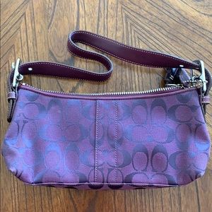 Good Condition Purple Coach Bag